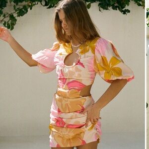 Sabo Skirt Madison Cutout Floral Mini dress, XS